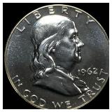 1962 Franklin Half Dollar GEM PROOF