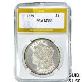 1879 Morgan Silver Dollar PGA MS65