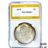 1878 Morgan Silver Dollar PGA MS64+