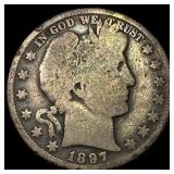 1897-O Silver Barber Half Dollar NICELY CIRCULATED