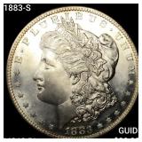1883-S Morgan Silver Dollar CHOICE BU PL