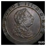 1797 Great Britain Copper "Cartwheel" 2 Pence