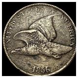 1856 Copper-Nickel Flying Eagle Cent NEARLY UNCIRC
