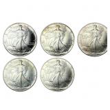 [5 Coins] 1990-1992 Silver Eagle