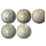 [5 Coins] 1921 Morgan Silver Dollar