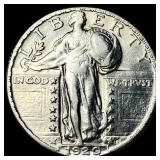 1929 Silver Standing Liberty Quarter CHOICE  AU