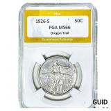 1926-S Oregon Trail Half Dollar PGA MS66