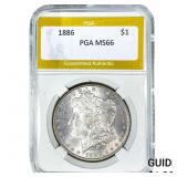 1886 Morgan Silver Dollar PGA MS66
