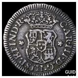 1764-M Mexico Charles III Silver 1/2 Real