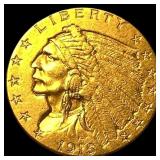 1915 Indian Head Gold $2.50 Quarter Eagle  UNCIRC