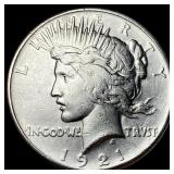 1921 Silver Peace Dollar NEARLY UNCIRCULATED