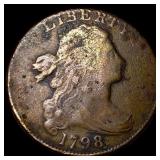 1798 Large Cent Draped Bust NICELY CIRCULATED
