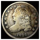 1836 Capped Bust Dime NICELY CIRCULATED