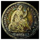 1861 Silver Seated Liberty Half Dime LIGHTLY  CIR