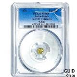 India-Dutch Gold .30g Fanam Fr.1517 Tuticorin PCG