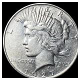 1927-D Silver Peace Dollar CHOICE AU