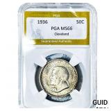 1936 Cleveland Half Dollar PGA MS66