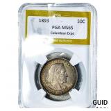 1893 Columbian Expo Half Dollar PGA MS65