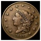 1837 Coronet Head Large Cent CLOSELY  UNCIRCULATE