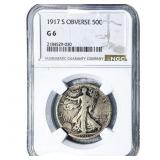 1917-S Walking Liberty Half Dollar NGC G6