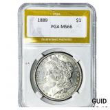 1889 Morgan Silver Dollar PGA MS66