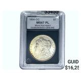1884-CC Morgan Silver Dollar GG MS67 PL