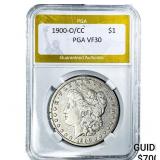 1900-O/CC Morgan Silver Dollar PGA VF30