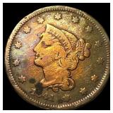 1841 Braided Hair Large Cent LIGHTLY  CIRCULATED