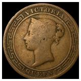 1890 Ceylon Copper 5 Cents