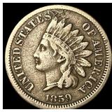 1859 Copper Indian Head Cent LIGHTLY CIRCULATED
