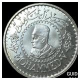1956[1376] Morocco Mohammed V Silver 500 Francs