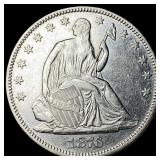 1876 Seated Liberty Half Dollar CLOSELY  UNCIRCUL