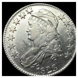 1823 Capped Bust Half Dollar NEARLY UNCIRCULATED