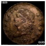 1809 Classic Head Large Cent LIGHTLY CIRCULATED