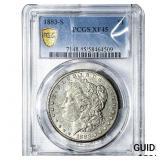 1883-S Morgan Silver Dollar PCGS XF45