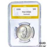 1936 Cincinatti Half Dollar PGA MS66
