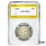 1924 Standing Liberty Quarter PGA MS65