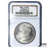 1881-S Morgan Silver Dollar NGC MS63