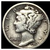 1919-S Silver Mercury Dime NEARLY UNCIRCULATED