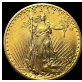 1908 No Motto Saint-Gaudens $20 Gold Double Eagle