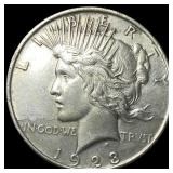 1923 Silver Peace Dollar CHOICE AU