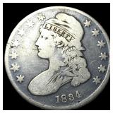 1834 Capped Bust Half Dollar NICELY  CIRCULATED