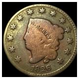 1826 Coronet Head Large Cent LIGHTLY  CIRCULATED