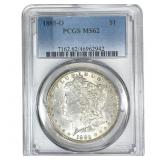 1885-O Morgan Silver Dollar PCGS MS62