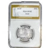 1818 Capped Bust Quarter PGA XF40