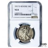 1917-D Walking Liberty Half Dollar NGC VG8