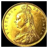 1892 .1178oz Gold Half Sovereign Victoria GEM  BU