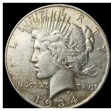 1934-D Silver Peace Dollar NEARLY  UNCIRCULATED