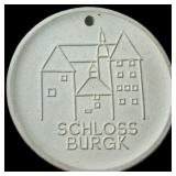 1967-1976 Germany Porcelain Burgk Castle Medal