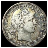 1904 Barber Quarter ABOUT UNCIRCULATED